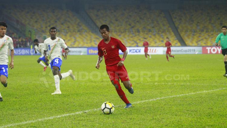 Aksi Muhammad Supriadi bersama Timnas Indonesia U-16.