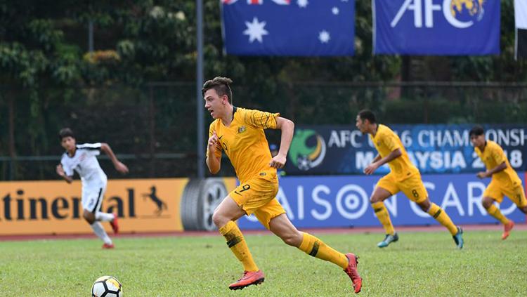 Australia U-16 vs Irak U-16. Copyright: AFC