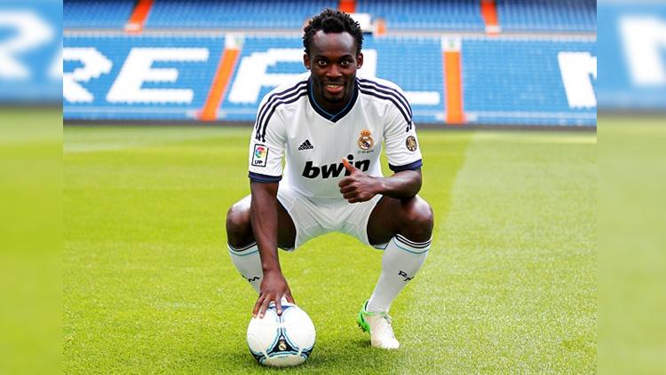 Michael Essien saat masing berseragam Real Madrid. Copyright: Getty Images