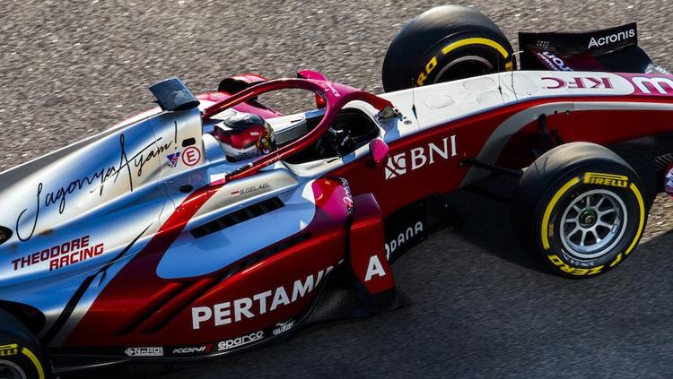 Sean Gelael di Formula 2 GP Rusia 2018. - INDOSPORT