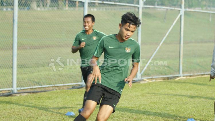 Brylian Aldama dan Supriadi saat berlatih. Copyright: Abdurrahman Ranala/Indosport.com