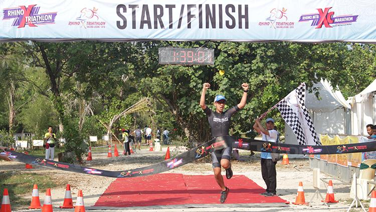 Kawasan Ekonomi Khusus Pariwisata Tanjung Lesung, Banten menjadi salah tujuan kejuaraan bergengsi Rhino Cross Triathlon. Copyright: Dimas Ramadhan/INDOSPORT