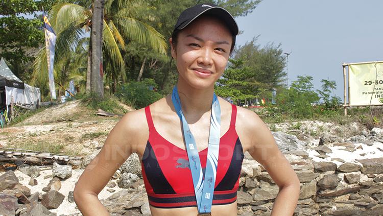 Kawasan Ekonomi Khusus Pariwisata Tanjung Lesung, Banten menjadi salah tujuan kejuaraan bergengsi Rhino Cross Triathlon.