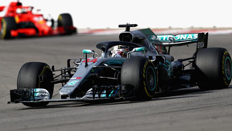 Lewis Hamilton pembalap Mercedes AMG Petronas.
