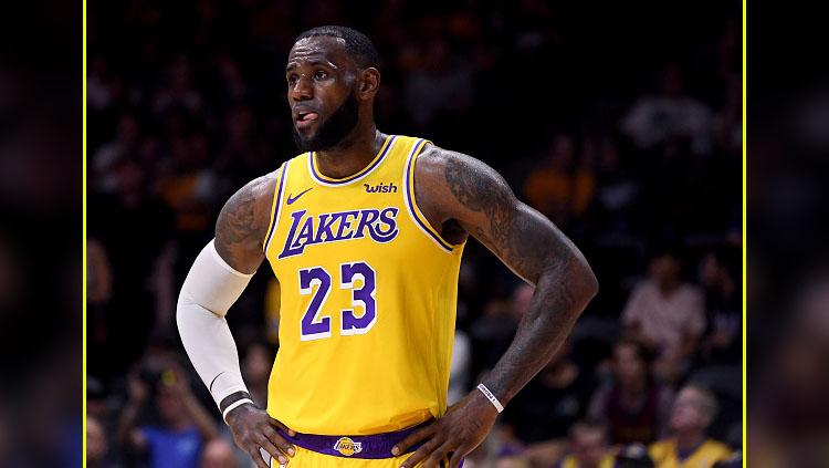 LeBron James, pemain megabintang LA Lakers. Copyright: INDOSPORT