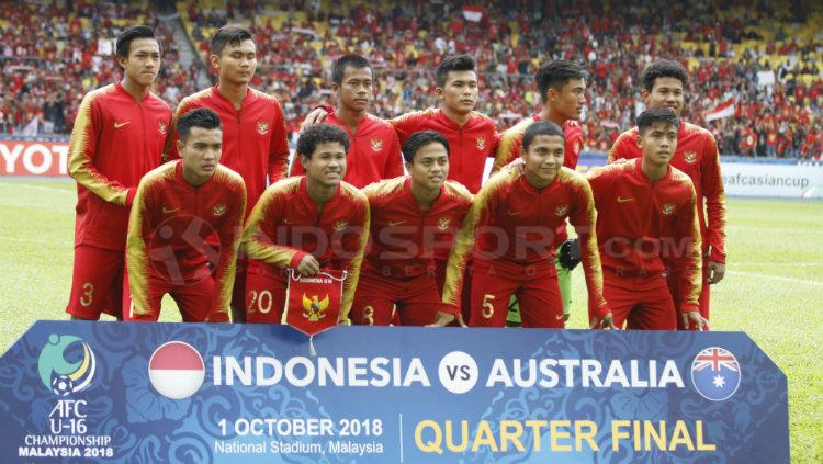 Skuat Garuda Asia di perempatfinal Piala Asia 2018. Copyright: Abdurrahman Ranala/INDOSPORT