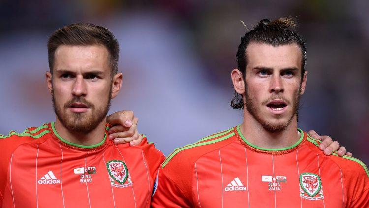 Gareth Bale dan Aaron Ramsey di Timnas Wales Copyright: Sport Bible