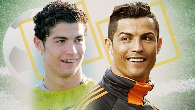 Cristiano Ronaldo dulu dan sekarang.