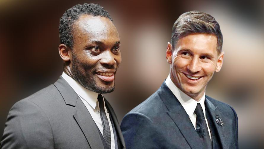 Michael Essien dan Lionel Messi