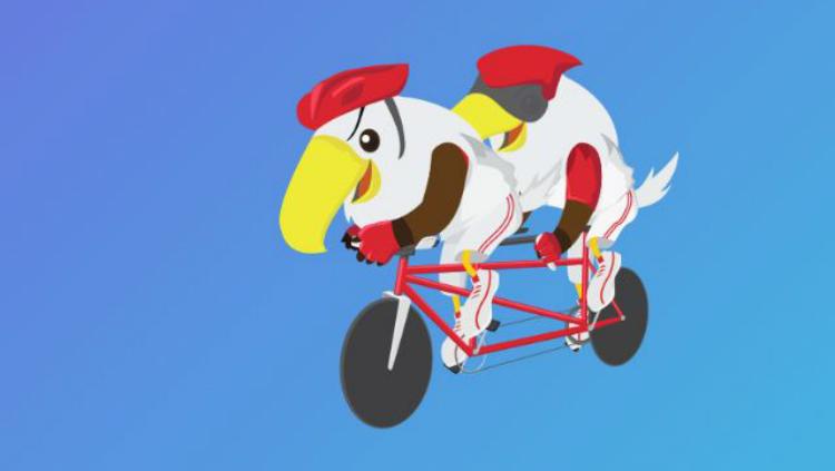 Balap sepeda Asian Para Games 2018.