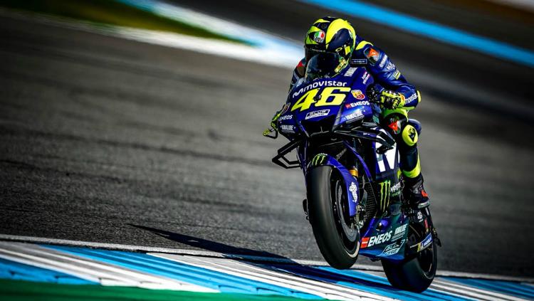 Valentino Rossi pamer fairing baru di MotoGP Thailand. Copyright: Twitter/Valentino Rossi