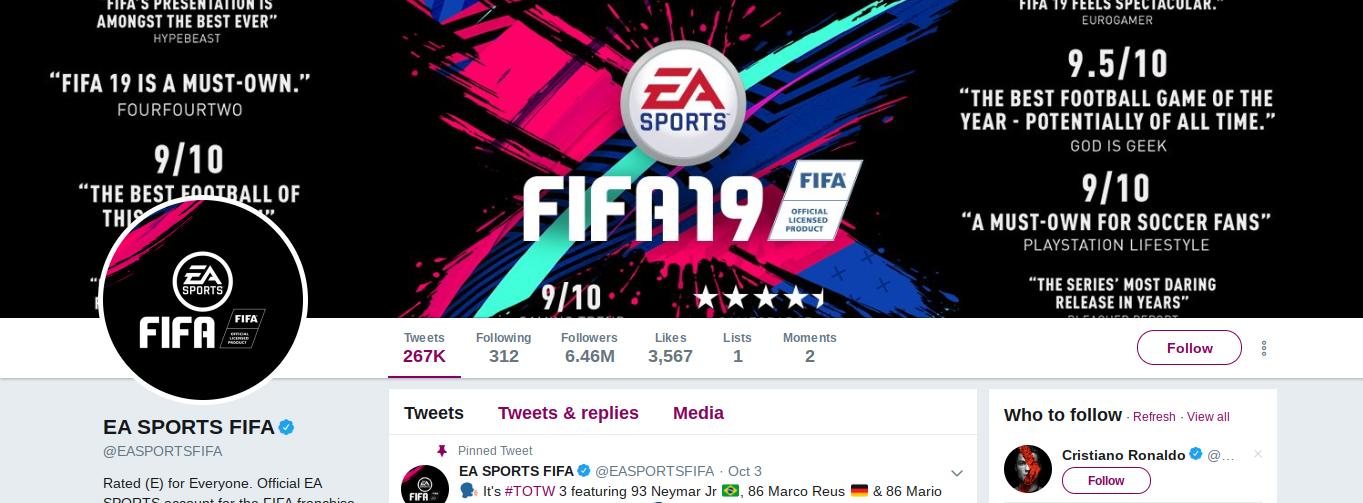 Postingan EA Sport. Copyright: EA Sports