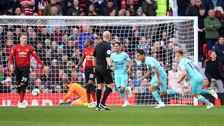 Selebrasi gol Newcastle