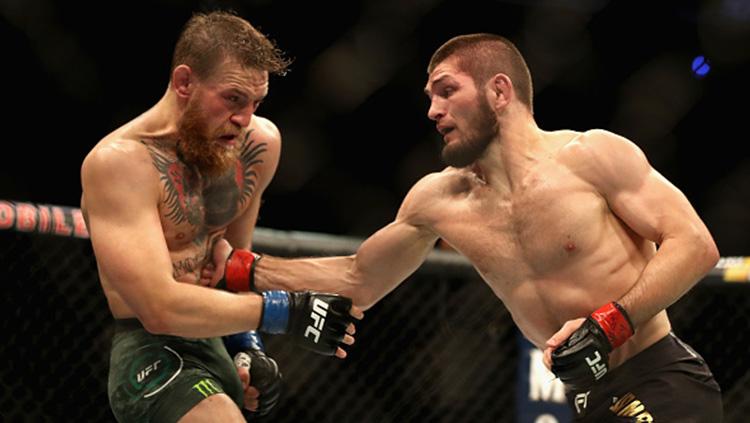 Khabib Nurmagomedov vs Conor McGregor Copyright: Indosport.com