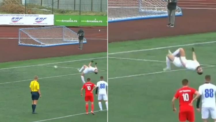 Pemain U-21 klub Rusia mencetak gol dengan cara unik - INDOSPORT