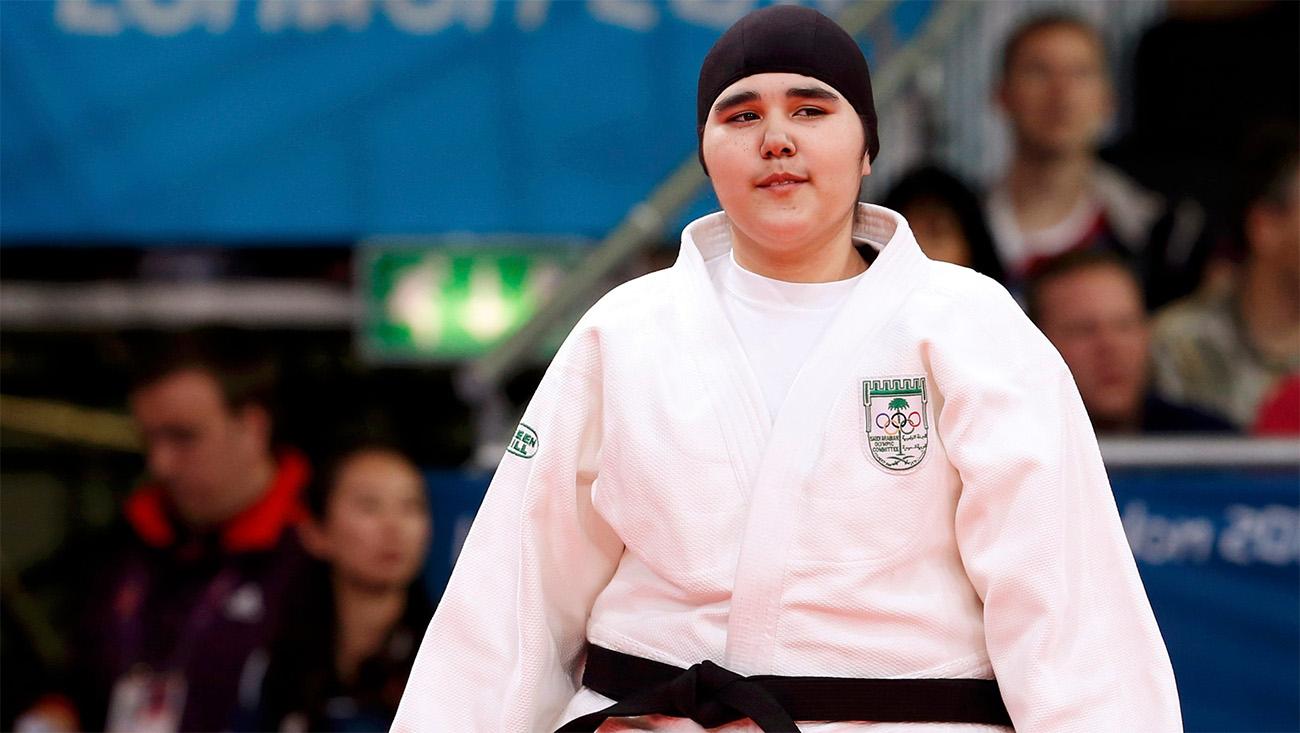 Atlet judo Arab Saudi, Wojdan Shaherkhani. - INDOSPORT