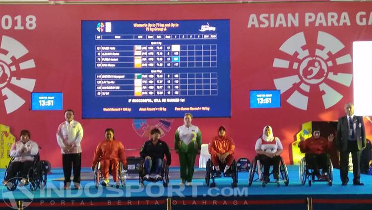 Atlet Powerlifter Asian Para Games 2018 Copyright: INDOSPORT/Tiyo Bayu Nugroho