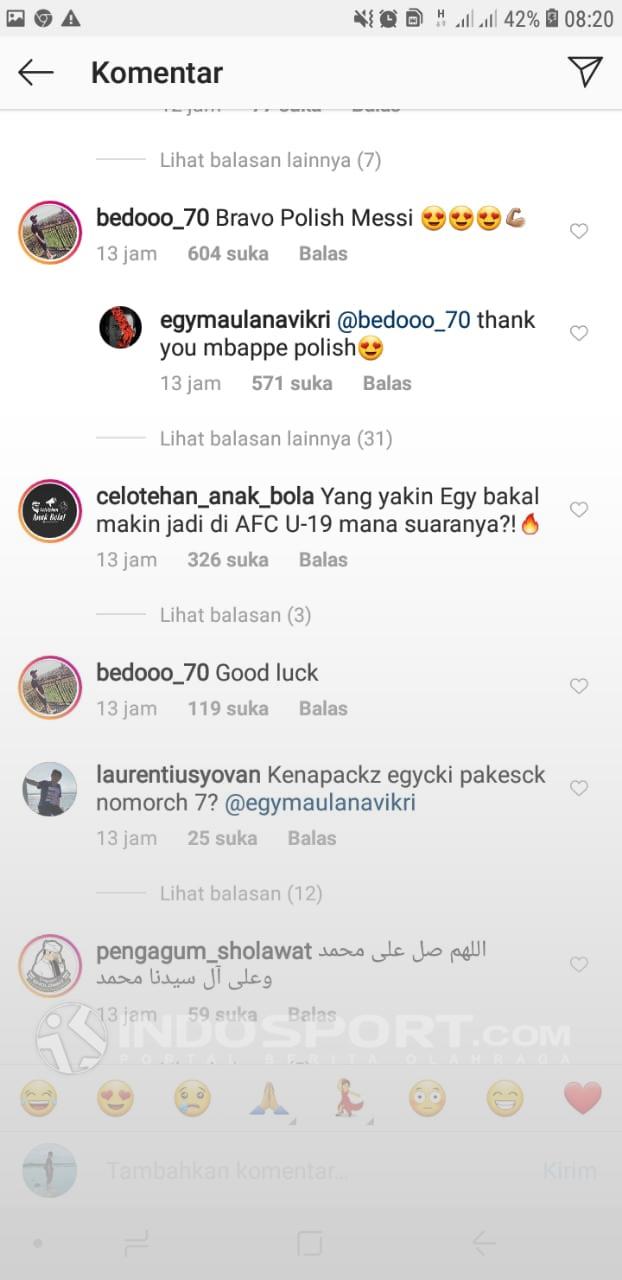 Cuitan netizen soal Egy Maulana Vikri Copyright: Egy Maulana Vikri