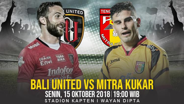 Bali United vs Mitra Kukar.