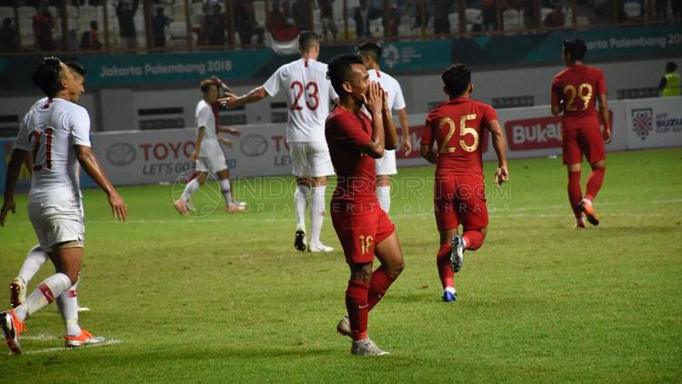 Andik Vermansah gagal memanfaatkan peluang saat laga Timnas Indonesia vs Hong Kong.