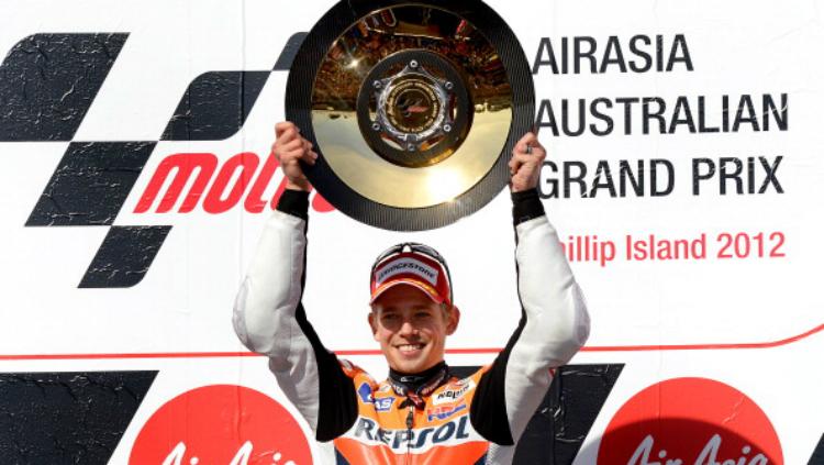 Casey Stoner saat masih di tim MotoGP Honda. - INDOSPORT