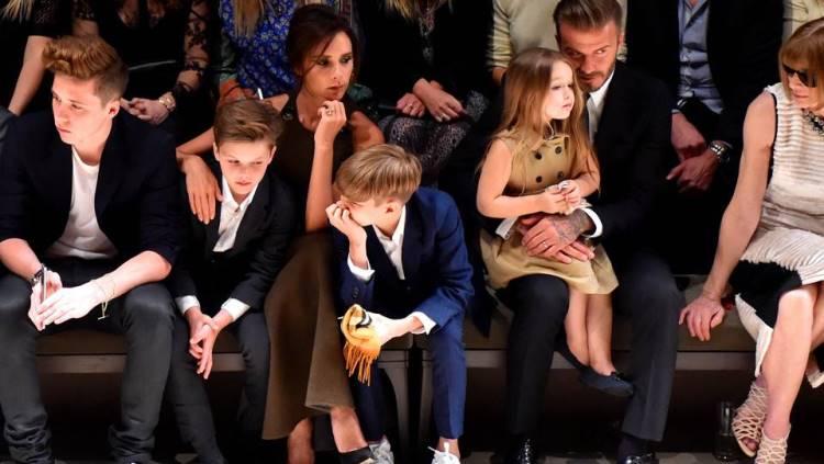 Keluarga David Beckham. Copyright: Getty Images/Stefanie Keenan