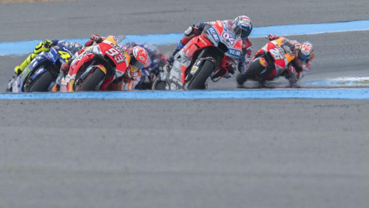 Ilustrasi balapan MotoGP.