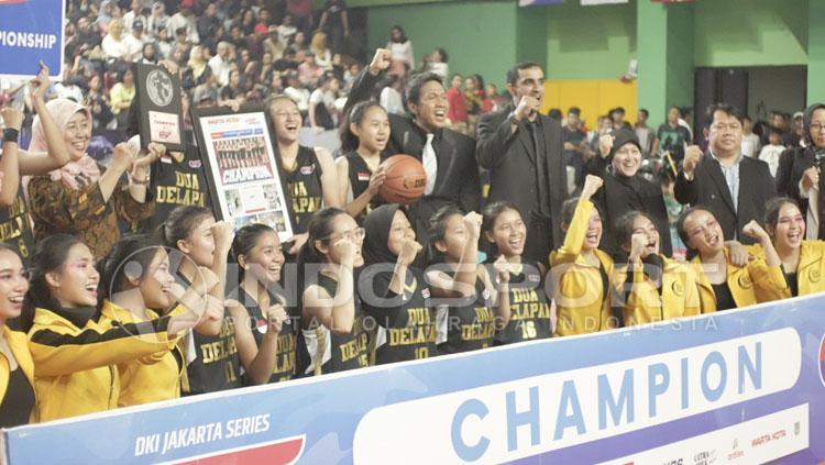 SMA 28 Jakarta putri berhasil jadi juara DBL Jakarta 2018 wilayah Selatan. Copyright: Ridi F Khan/INDOSPORT