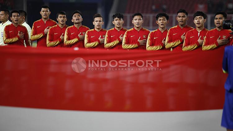 Skuat Timnas Indonesia U-19 jelang melawan Qatar U-19.