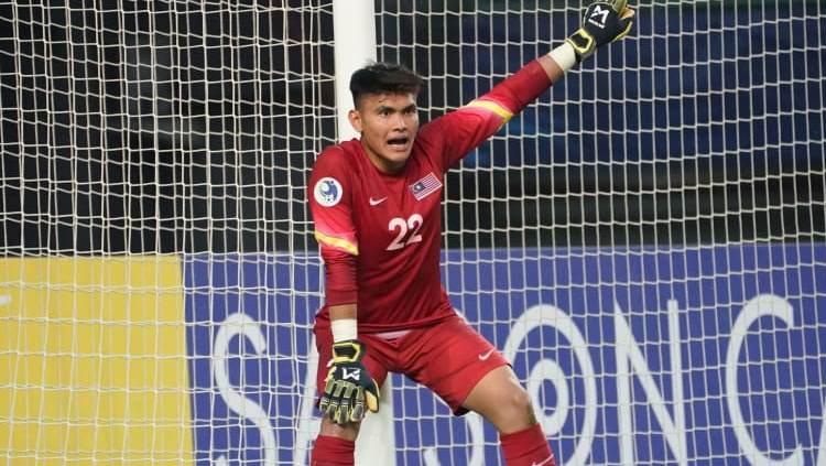 Penjaga gawang timnas U-19 Malaysia, Azri Ghani