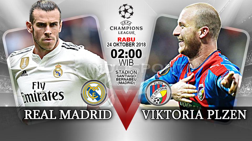 Real Madrid vs Viktoria Plzen (Prediksi)