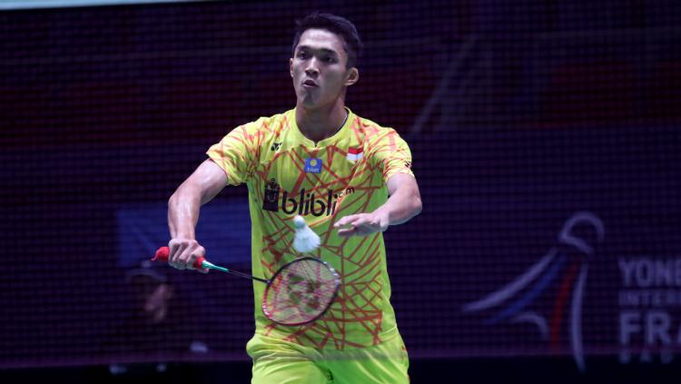 Jonatan Christie di French Open 2018.