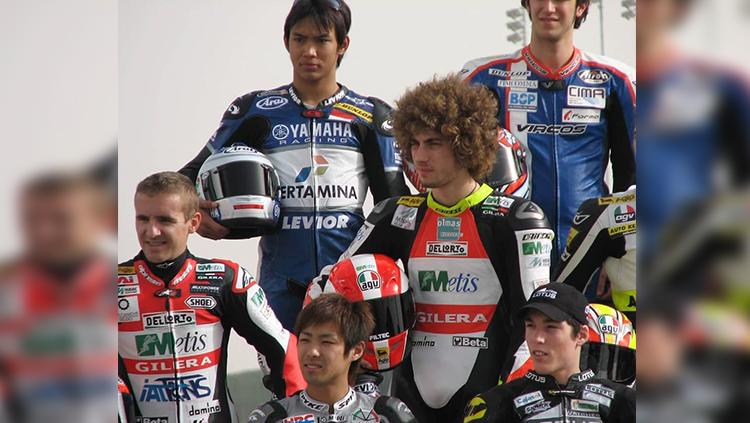 Pembalap Indonesia, Doni Tata Pradita, pernah bareng mendiang Marco Simoncelli.