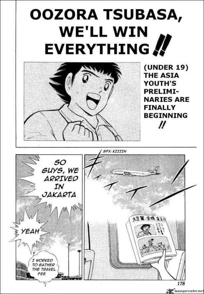 Dalam komik Captain Tsubasa, dikisahkan Jepang U-19 tiba di Jakarta Copyright: mangareader.net