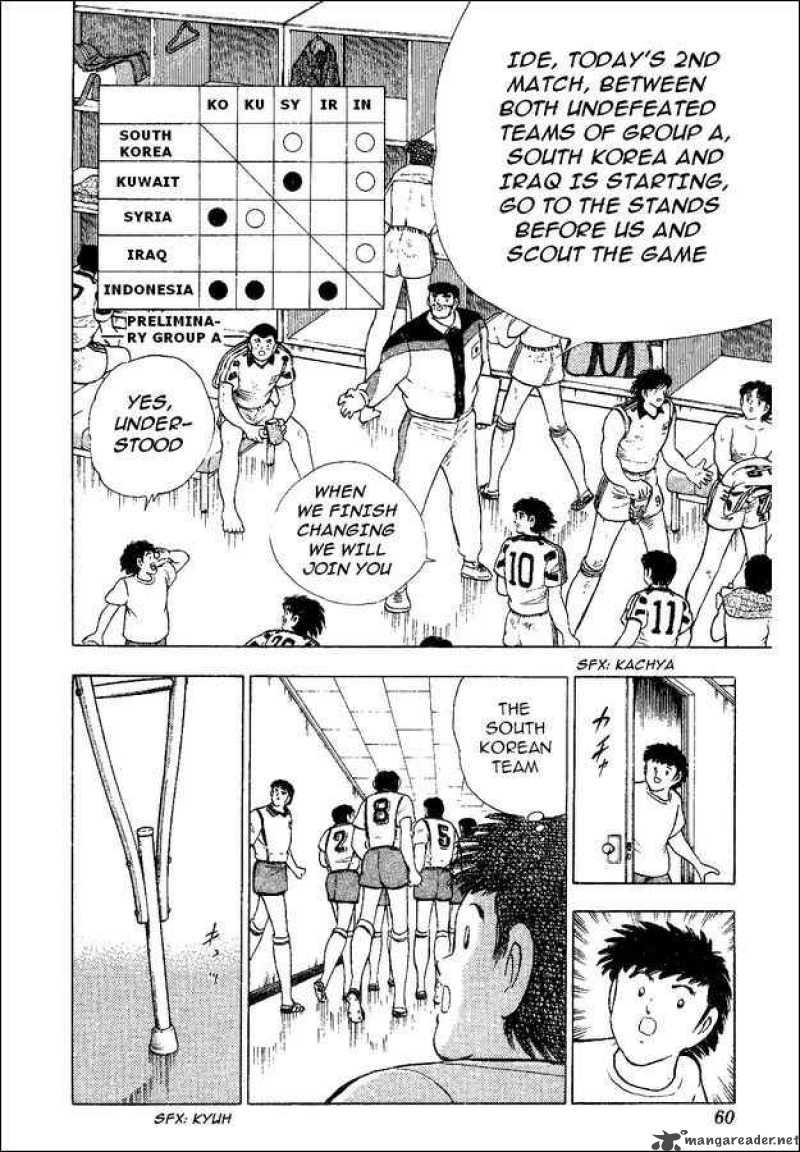 Indonesia diceritakan menjadi juru kunci grup A di Piala Asia U-19 versi komik Captain Tsubasa Copyright: mangareader.net