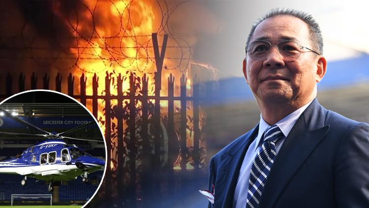 Mengenang tragedi pilu bos klub Liga Inggris (Premier League), Leicester City, yakni Vichai Srivaddhanaprabha yang tewas akibat kecelakaan helikopter.