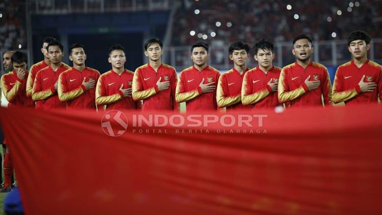 Timnas Indonesia U-19 pada putaran final Piala Asia U-19 2018.