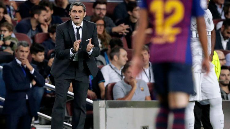 Mantan pelatih Barcelona, Ernesto Valverde. - INDOSPORT