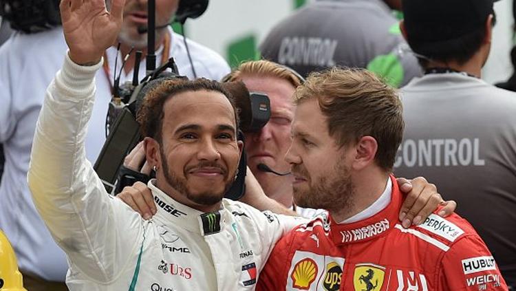 Pembalap Scuderia Ferrari, membalas pujian Lewis Hamilton dengan mengatakan bahwa Mercedes adalah tim yang sempurna di kejuaraan Formula 1. - INDOSPORT