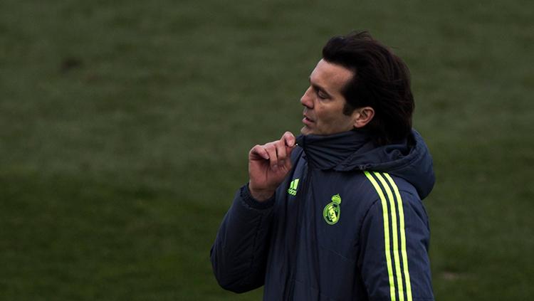 Pelatih Real Madrid Castilla, Santiago Solari.