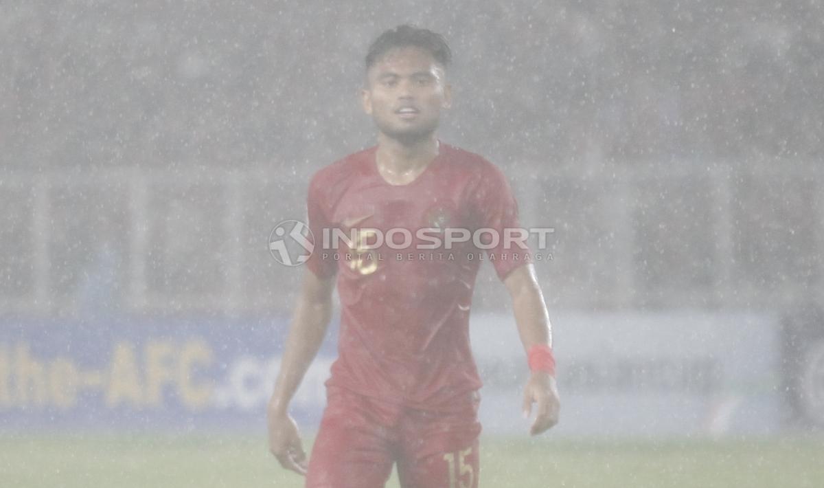 Saddil Ramdani saat melawan Jepang.