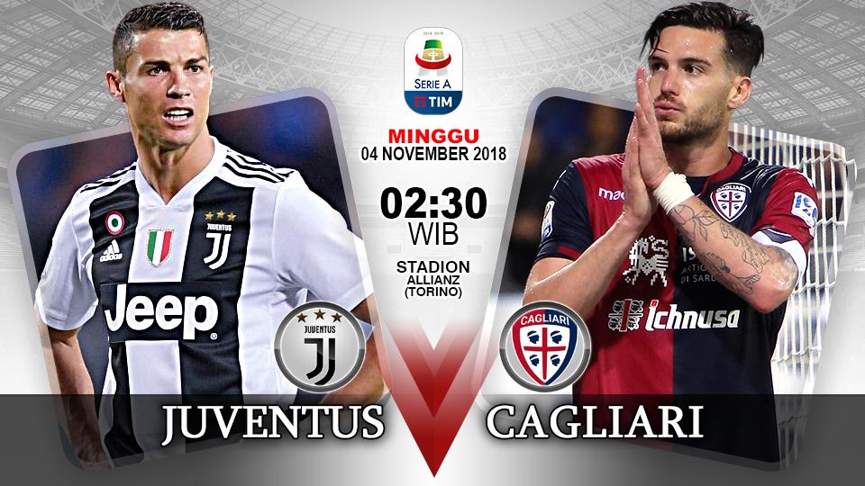 Indosport - Pertandingan Juventus vs Cagliari.