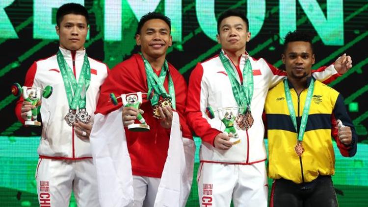 Eko Yuli juara dunia kejuaraan angkat besi di Turkmenistan. - INDOSPORT