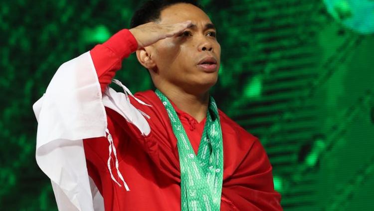 Eko Yuli juara dunia kejuaraan angkat besi di Turkmenistan. Copyright: IWF.com