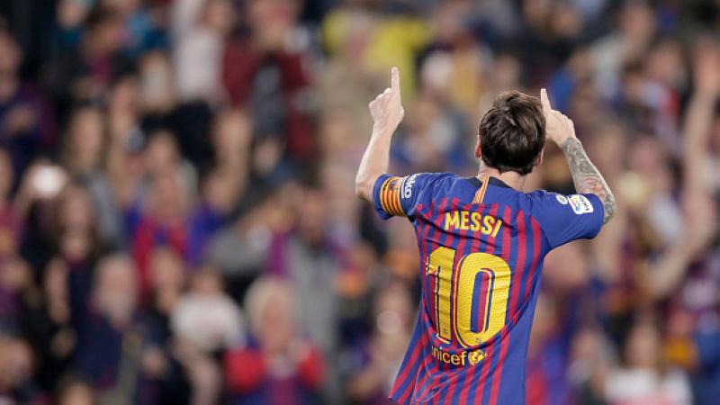 Megabintang Barcelona Lionel Messi.