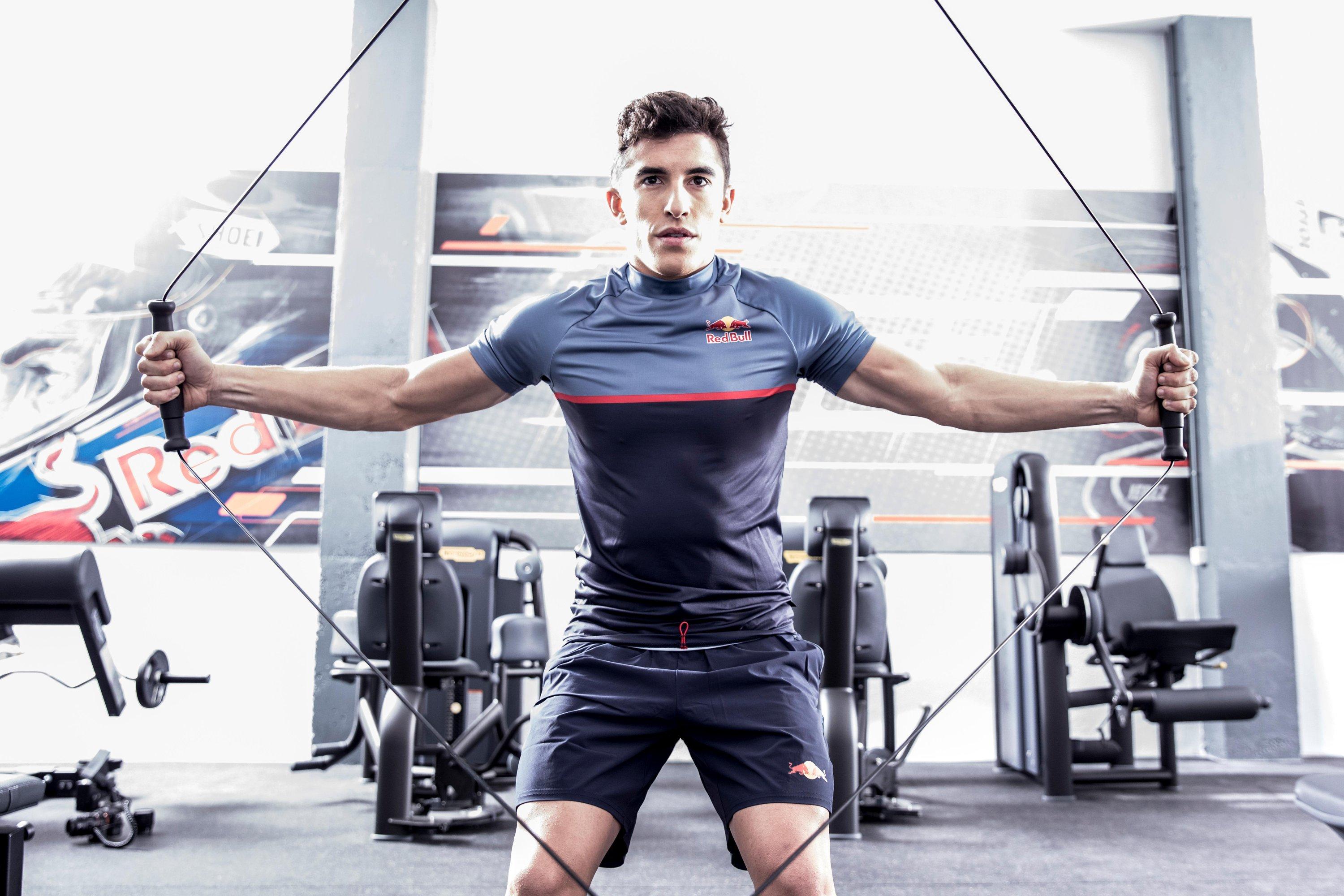 Marquez Workout Copyright: https://www.redbull.com/nz-en/marc-marquez-training-session-ahead-motogp-2018