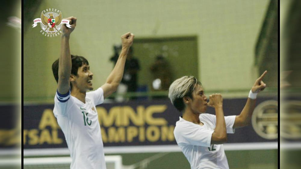 Timnasl futsal Indonesia meraih kemenangan atas Myanmar pada AFF Futsal Championship 2018 di Yogyakarta, Senin (5/11/2018). - INDOSPORT