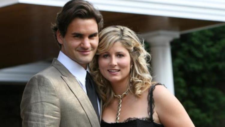 Roger Federer dan istrinya, Mirka. - INDOSPORT