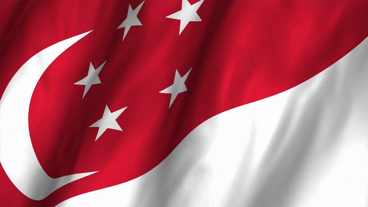 Bendera Singapura.