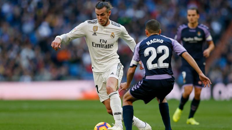 Gareth Bale saat melawan Real Valladolid Copyright: Getty Images